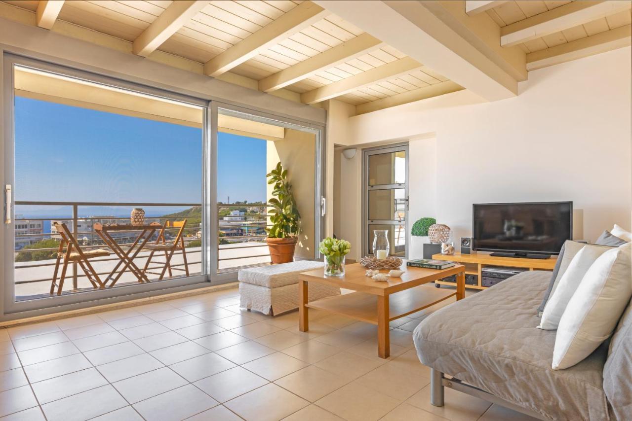 Appartamento Sunny Penthouse,Modern Amenities+Aegean View Rhodes City Esterno foto