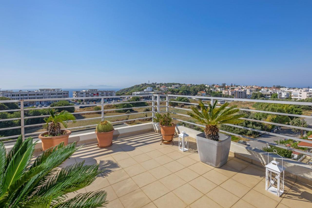 Appartamento Sunny Penthouse,Modern Amenities+Aegean View Rhodes City Esterno foto