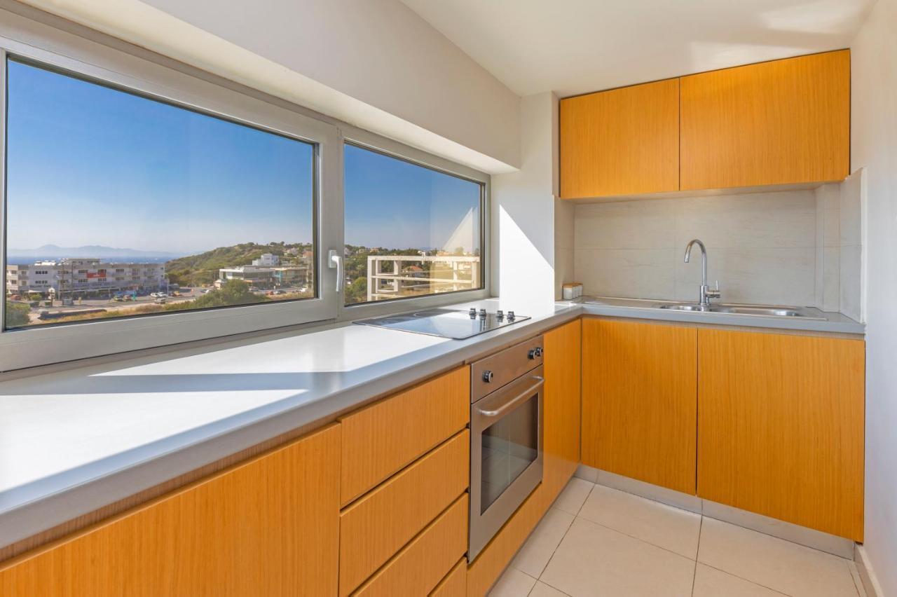 Appartamento Sunny Penthouse,Modern Amenities+Aegean View Rhodes City Esterno foto